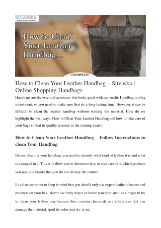 Pure Leather Bags- Suvaska- Genuine Leather Handbags
