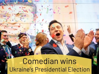 Comedian wins Ukraine's presidential election