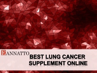 Best Lung Cancer Supplement Online