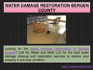 Water Damage Restoration Bergen County