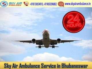 Choose Air Ambulance in Bhubaneswar with Supportive Medical Service