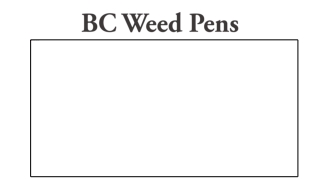 BC Weed Pens