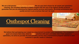 Onthespot Cleaning