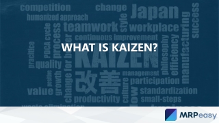 What is Kaizen - MRPeasy