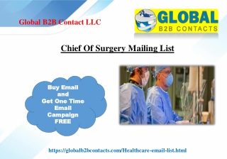 Chief Of Surgery Mailing List