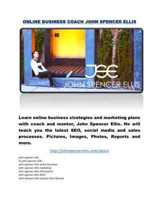 Online Business Coach John Spencer Ellis