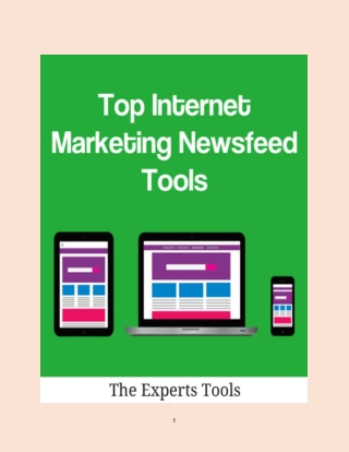 Top Internet Marketing Newsfeed Tools