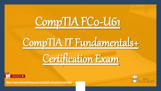 Pass FC0-U61 Certifications With 100% Passing | CompTIA FC0-U61 Updated Dumps