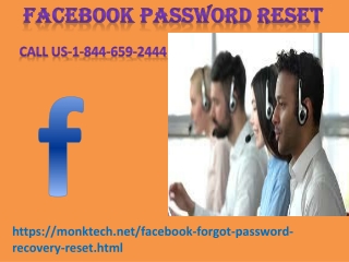 Facebook Password Reset is handled by our Facebook agents 1-844-659-2999