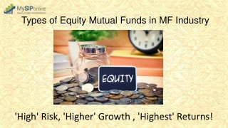 Classification of Equity Mutual Funds