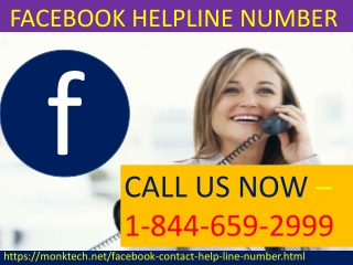Facebook login issues solved at Facebook helpline number 1-844-659-2999