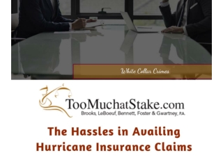 Get the legal help about Hurricane insurance disputes from the best lawyers