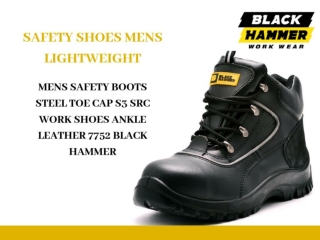 Work Trainers Steel Toe Cap Men - Black Hammer