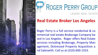 Real Estate Broker Los Angeles