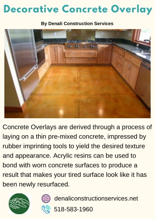 Decorative Concrete Overlay