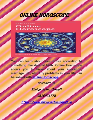 Online Horoscope