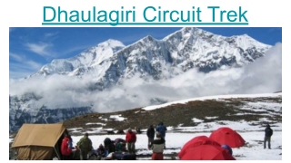 Dhaulagiri Circuit Trek