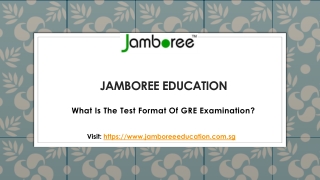 Test Format Of GRE Examination