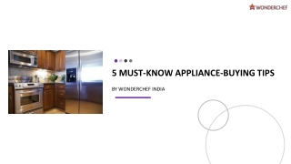 5 Must Know Appliance Buying Tips