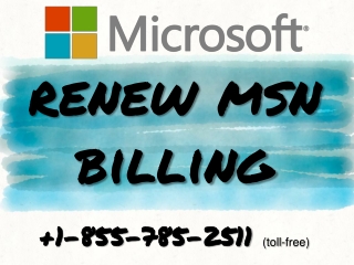 Renew MSN Billing