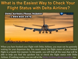 What is the Easiest Way to Check Your Flight Status with Delta Airlines?