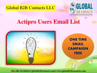 Actipro Users Email List