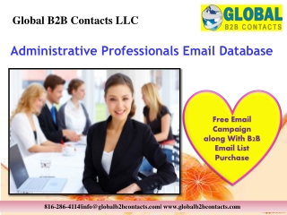 Administrative professionals email database