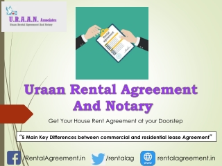 5 Main Key Differences between commercial and residential lease Agreement
