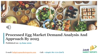 Processed Egg Market Demand Analysis And Approach By 2025