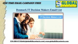 Denmark IT Decision Makers Email List