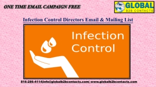 Infection Control Directors Email & Mailing List