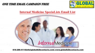 Internal Medicine SpeciaLists Email List