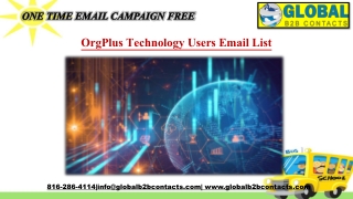 OrgPlus Technology Users Email List