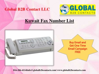 Kuwait Fax Number List