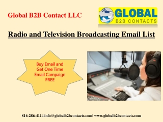 Radio and Television Broadcasting Email List