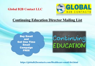 Continuing Education Director Mailing List