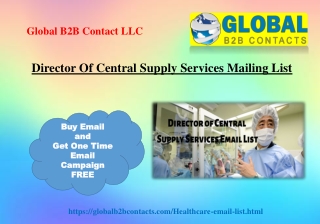 Director Of Central Supply Services Mailing List