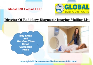 Director Of Radiology Diagnostic Imaging Mailing List