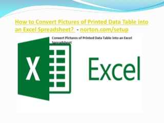 How to Convert Pictures of Printed Data Table into an Excel Spreadsheet?