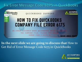 Step-by-Step Guide to Resolve Error 6175 0 in QuickBooks