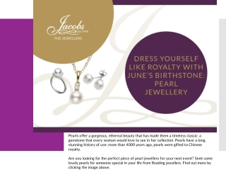 Dress Yourself like Royalty with June’s Birthstone: Pearl Jewellery