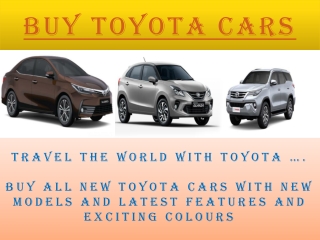 Buy toyota cars