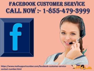 Why Should Every User Go For Facebook Customer Service? 1-855-479-3999