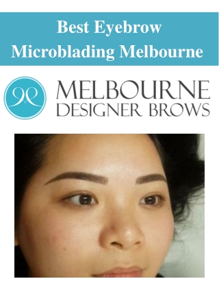 Best Eyebrow Microblading Melbourne