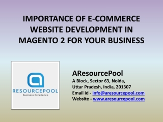 Hire Magento2 Developer India – AResourcePool Noida