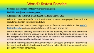 Here's A Quick Way to Solve a Problem with world's fastest Porsche