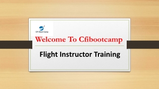 Flight Instructor Training - Cfibootcamp