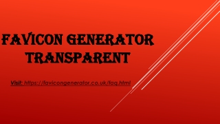 Favicon generator transparent