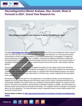 Neurodiagnostics Market Size, Growth | Industry Report, 2024