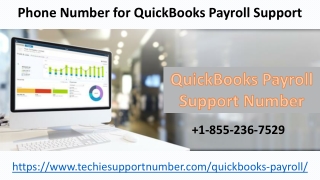 QuickBooks Payroll Support Number 1-855-236-7529: One stop solution for all QuickBooks errors